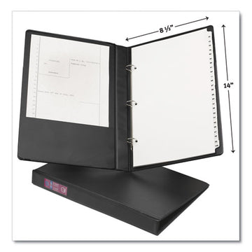 Avery® Legal Durable Non-view Binder With Round Rings, 3 Rings, 1" Capacity, 14 X 8.5, Black, (6400) freeshipping - TVN Wholesale